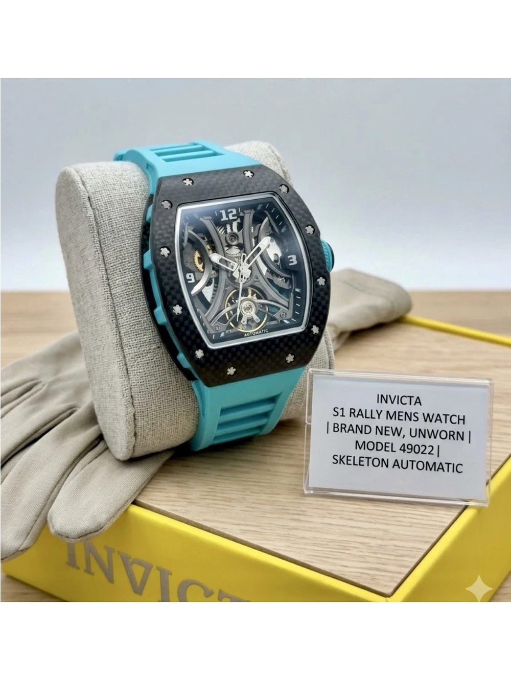 Invicta S1 Rally Automatic Black Dial Blue Band Men’s Watch 49022 $522.00 online